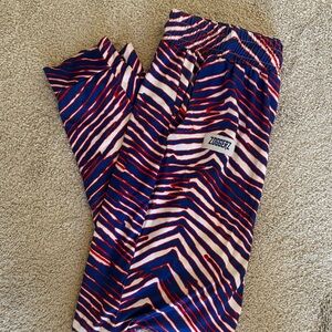 Zubaz Red and Blue Striped Pants